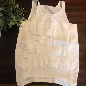 Men’s white slimming body shaper